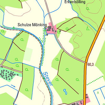 Bezirksregierung Köln Senden (1:25,000) digital map