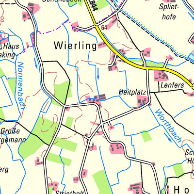 Bezirksregierung Köln Senden (1:50,000) digital map