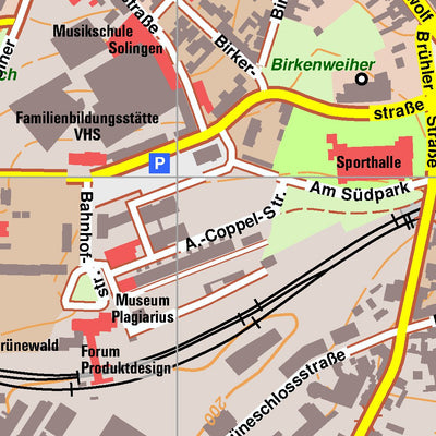 Bezirksregierung Köln Solingen 1 (1:10,000) digital map