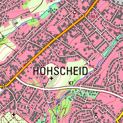 Bezirksregierung Köln Solingen (1:25,000) digital map