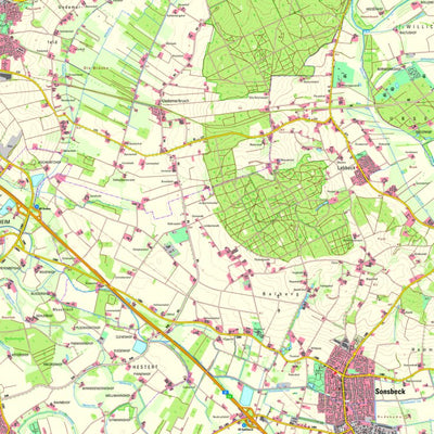 Bezirksregierung Köln Sonsbeck (1:25,000) digital map