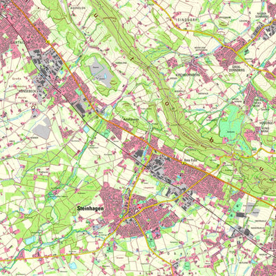 Bezirksregierung Köln Steinhagen (1:25,000) digital map