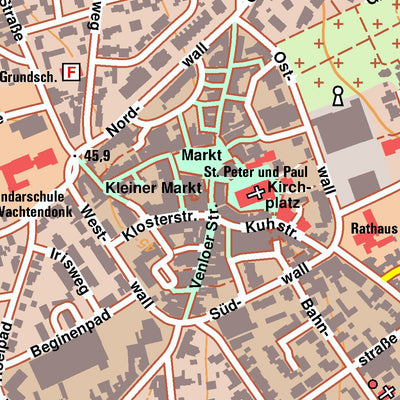 Bezirksregierung Köln Straelen 1 (1:10,000) digital map