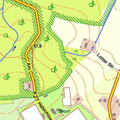 Bezirksregierung Köln Tecklenburg 5 (1:10,000) digital map