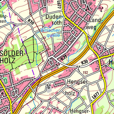 Bezirksregierung Köln Unna (1:50,000) digital map