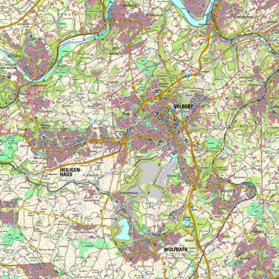 Bezirksregierung Köln Velbert (1:50,000) digital map