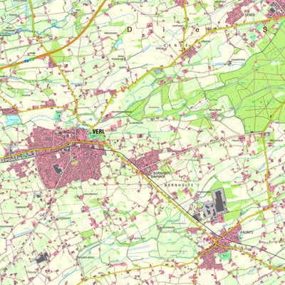 Bezirksregierung Köln Verl (1:25,000) digital map