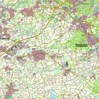Bezirksregierung Köln Verl (1:50,000) digital map