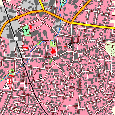 Bezirksregierung Köln Versmold 1 (1:25,000) digital map
