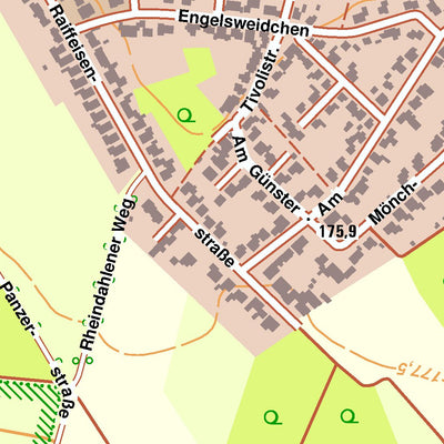 Bezirksregierung Köln Vettweiß 7 (1:10,000) digital map