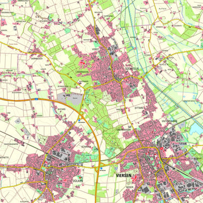 Bezirksregierung Köln Viersen (1:25,000) digital map