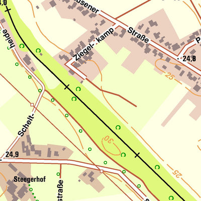 Bezirksregierung Köln Voerde (Niederrhein) 4 (1:10,000) digital map