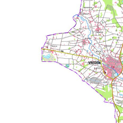Bezirksregierung Köln Vreden (1:100,000) digital map