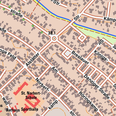 Bezirksregierung Köln Vreden 12 (1:10,000) digital map