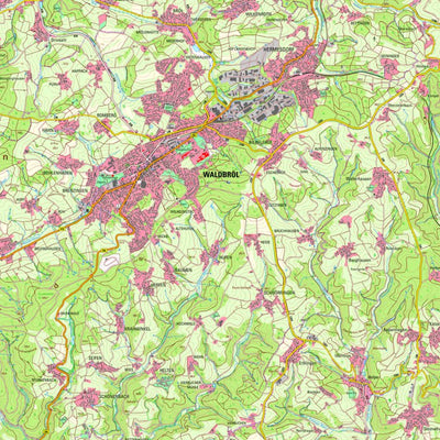 Bezirksregierung Köln Waldbröl (1:25,000) digital map
