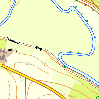Bezirksregierung Köln Warburg 1 (1:10,000) digital map