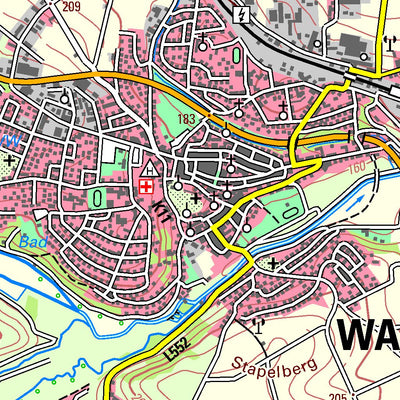Bezirksregierung Köln Warburg (1:50,000) digital map