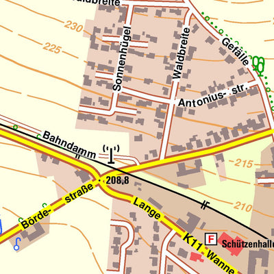 Bezirksregierung Köln Warburg 12 (1:10,000) digital map