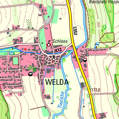 Bezirksregierung Köln Warburg 2 (1:25,000) digital map