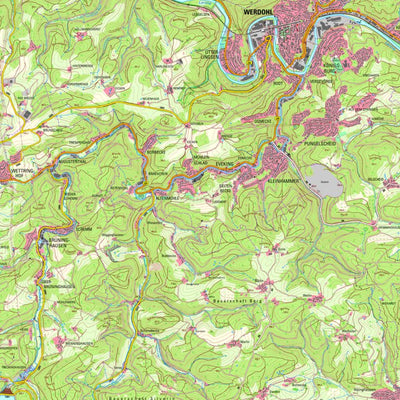 Bezirksregierung Köln Werdohl (1:25,000) digital map