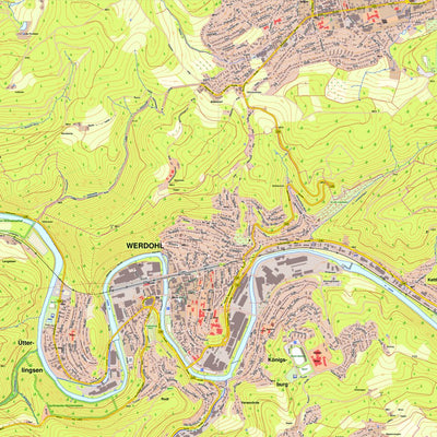 Bezirksregierung Köln Werdohl 3 (1:10,000) digital map