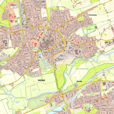Bezirksregierung Köln Werne 3 (1:10,000) digital map