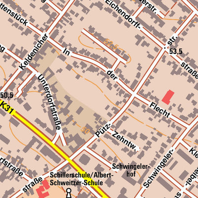 Bezirksregierung Köln Wesseling 1 (1:10,000) digital map