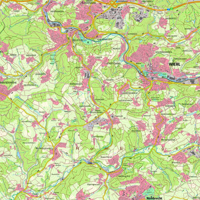 Bezirksregierung Köln Wiehl (1:25,000) digital map