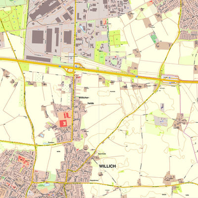 Bezirksregierung Köln Willich 5 (1:10,000) digital map