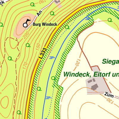 Bezirksregierung Köln Windeck 3 (1:10,000) digital map
