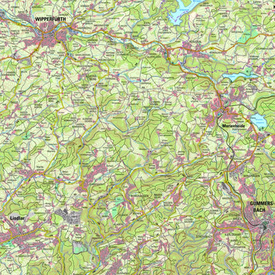 Bezirksregierung Köln Wipperfürth (1:50,000) digital map