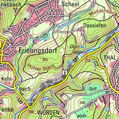 Bezirksregierung Köln Wipperfürth (1:50,000) digital map
