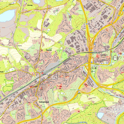 Bezirksregierung Köln Wuppertal 9 (1:10,000) digital map