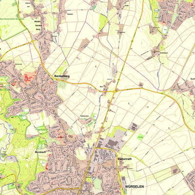 Bezirksregierung Köln Würselen 1 (1:10,000) digital map