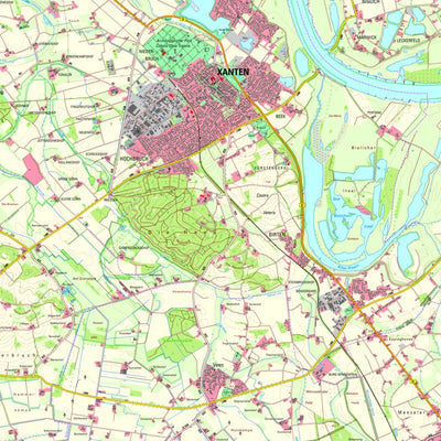 Bezirksregierung Köln Xanten 1 (1:25,000) digital map