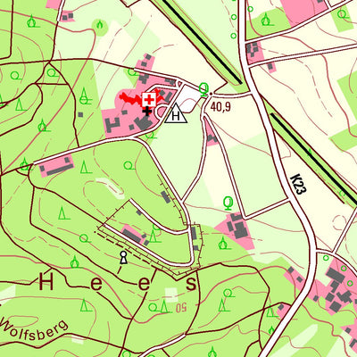 Bezirksregierung Köln Xanten 1 (1:25,000) digital map