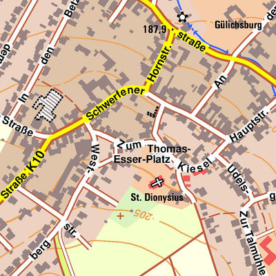 Bezirksregierung Köln Zülpich 3 (1:10,000) digital map
