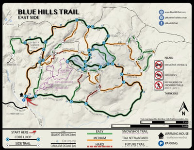 BHTA Blue Hills Trail: East Side (Rusk County, Wisconsin) digital map
