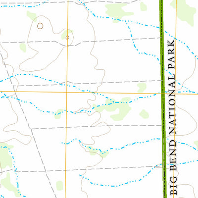 Big Bend National Park Big Bend National Park: Butterbowl digital map