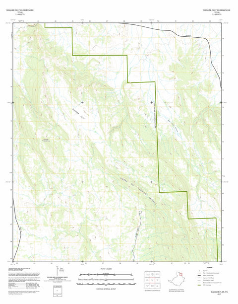 Big Bend National Park Big Bend National Park: Dagger Flat digital map