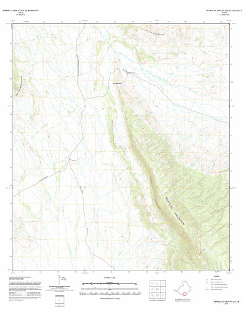 Big Bend National Park Big Bend National Park: Mariscal Mountain digital map