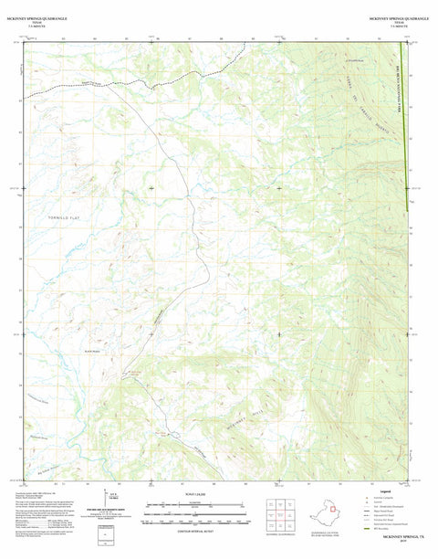 Big Bend National Park Big Bend National Park: McKinney Springs digital map