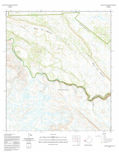 Big Bend National Park Big Bend National Park: Mesa De Anguila digital map