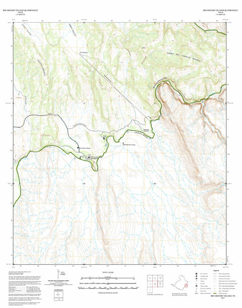 Big Bend National Park Big Bend National Park: Rio Grande Village digital map