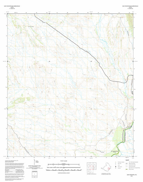 Big Bend National Park Big Bend National Park: San Vicente digital map