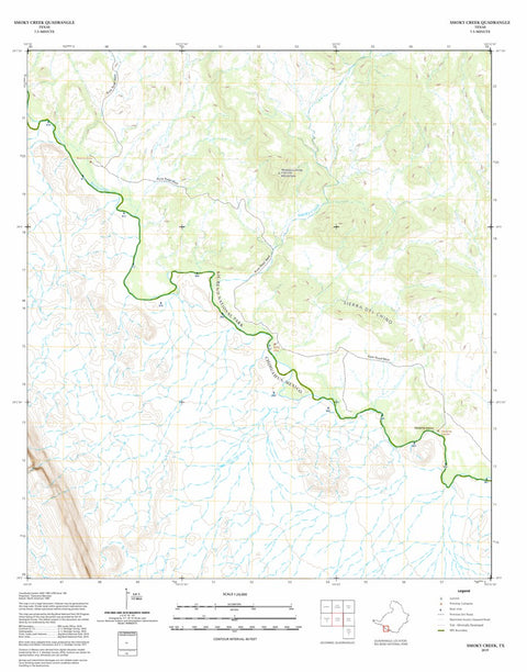 Big Bend National Park Big Bend National Park: Smoky Creek digital map