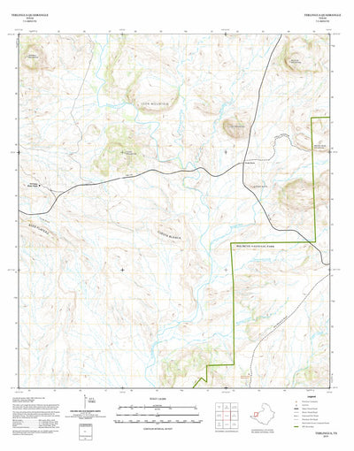Big Bend National Park Big Bend National Park: Terlingua digital map