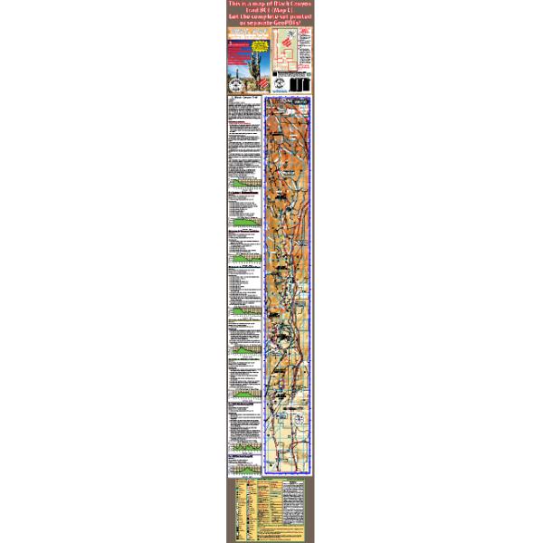 Phoenix Loop Map Black Canyon Trail BCT. Black Canyon City & Phoenix Arizona. Map by Big ...