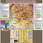 Big Loop Maps Cave Creek Tonto NF, Maricopa, #4, Skull Mesa, Cottonwood, Bronco. Cave Creek Arizona. digital map