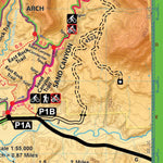 Big Loop Maps Sand Canyon and Canyon of the Ancients National Monument CANM Trail Map, Cortez Colorado digital map